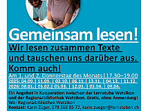 Veranstaltungen Regionalbibliothek Wetzikon